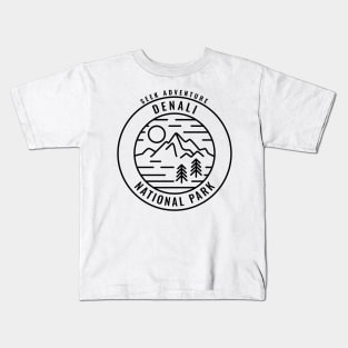 Denali National Park Retro Kids T-Shirt